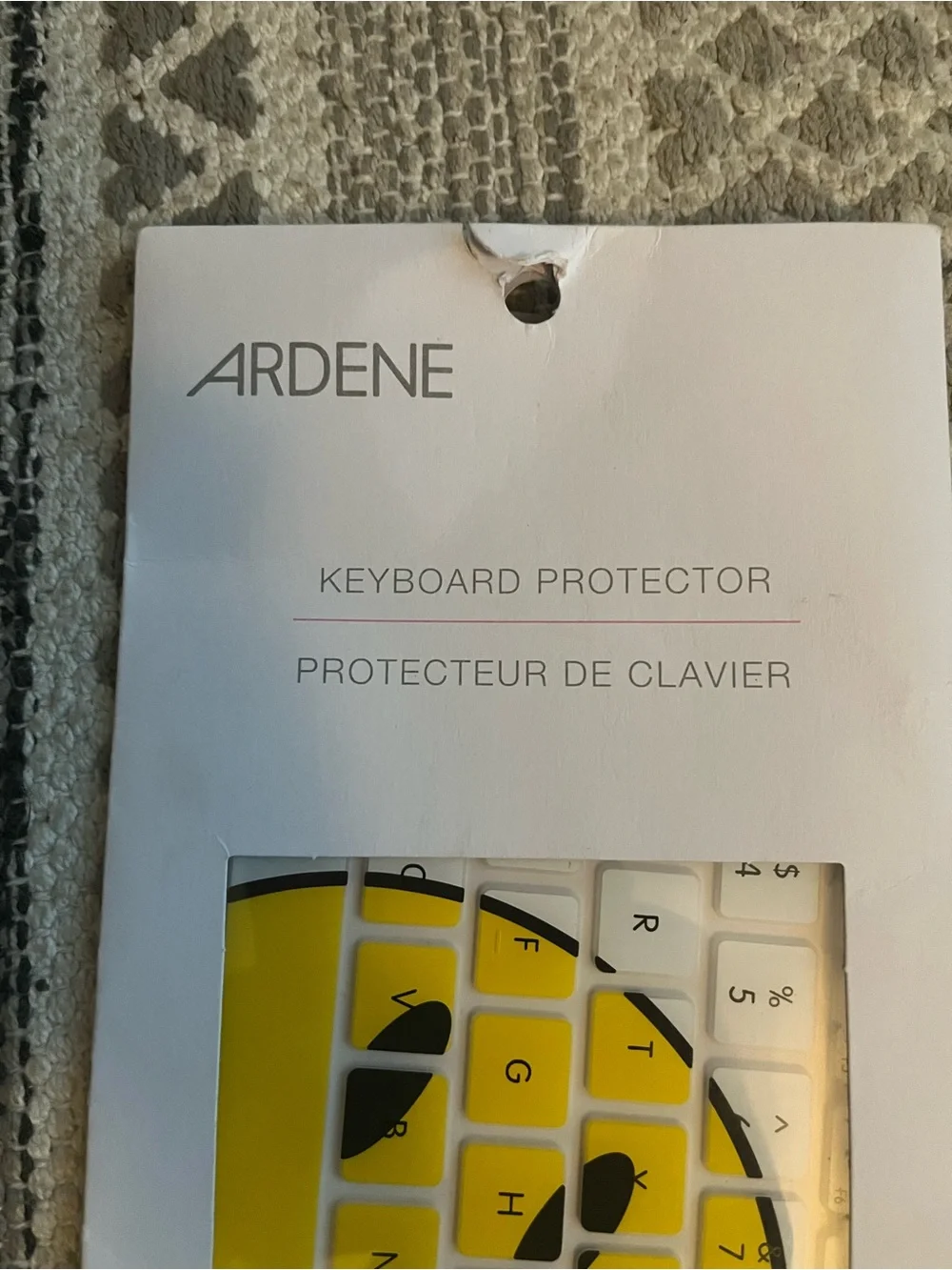 Ardene Yellow Smiley Face Keyboard Protector Cover